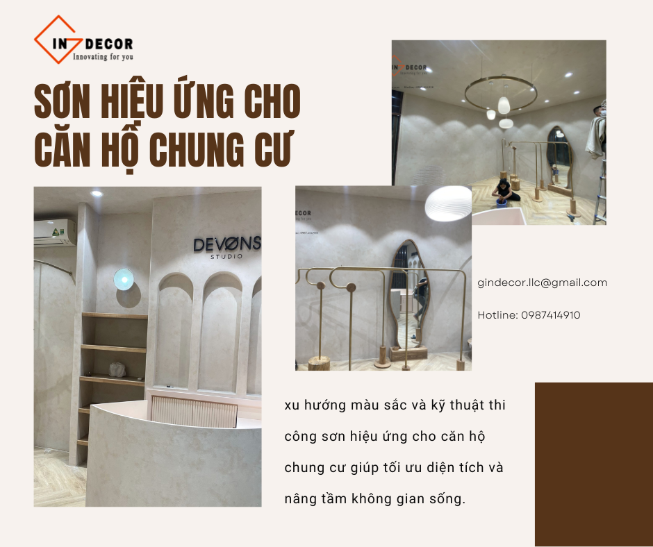 sơn hiệu ứng cho căn hộ chung cư