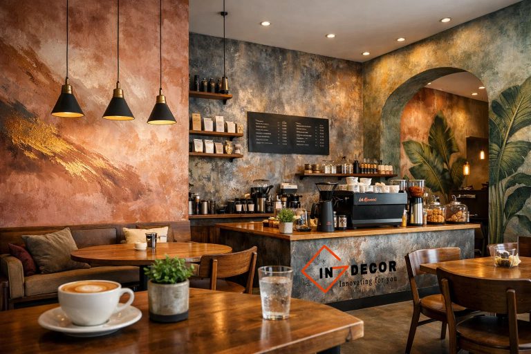 Sơn Hiệu Ứng Quán Cà Phê: Bí Quyết Tạo Không Gian Ấn Tượng & Khác Biệt