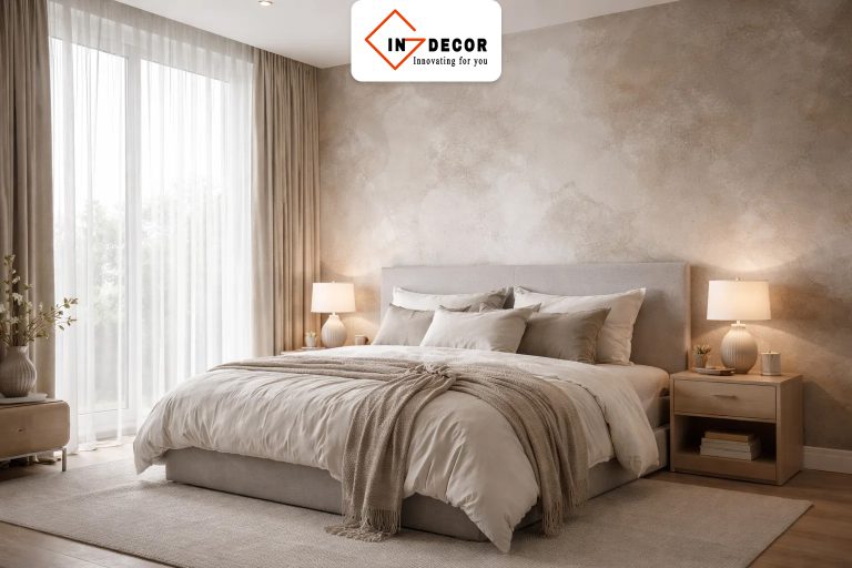Hướng dẫn chọn màu sơn hiệu ứng phòng ngủ ấm cúng và sang trọng