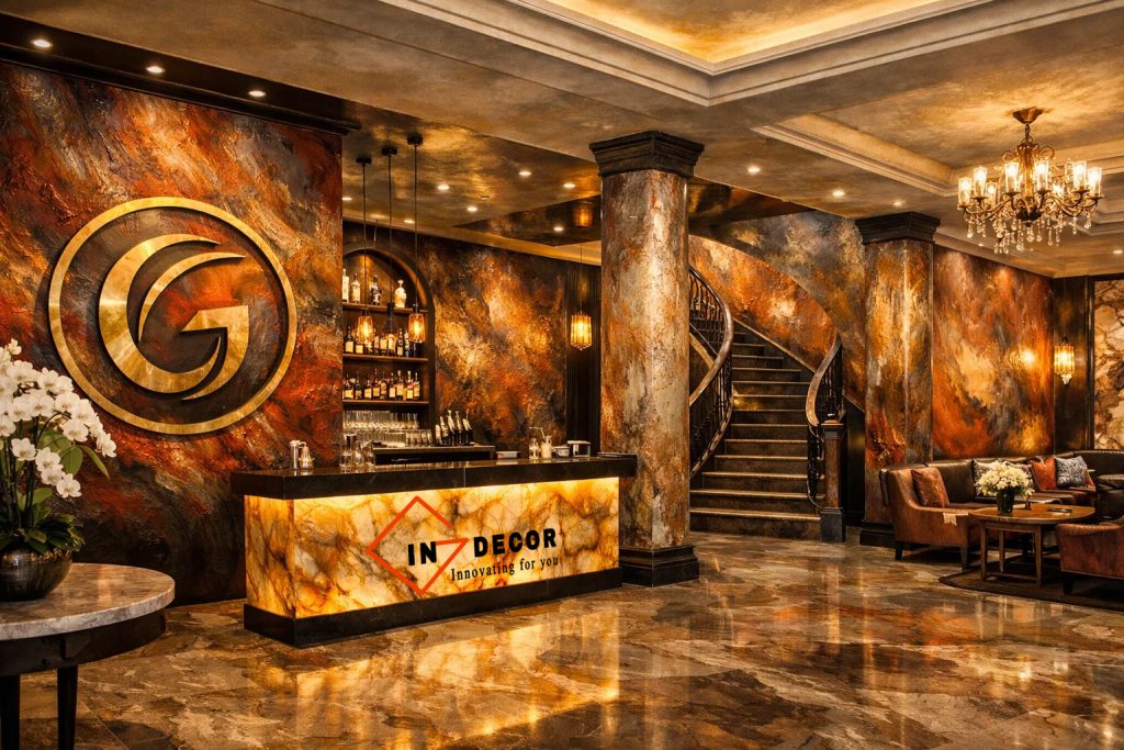 Những vị trí nên dùng sơn hiệu ứng trong nhà hàng