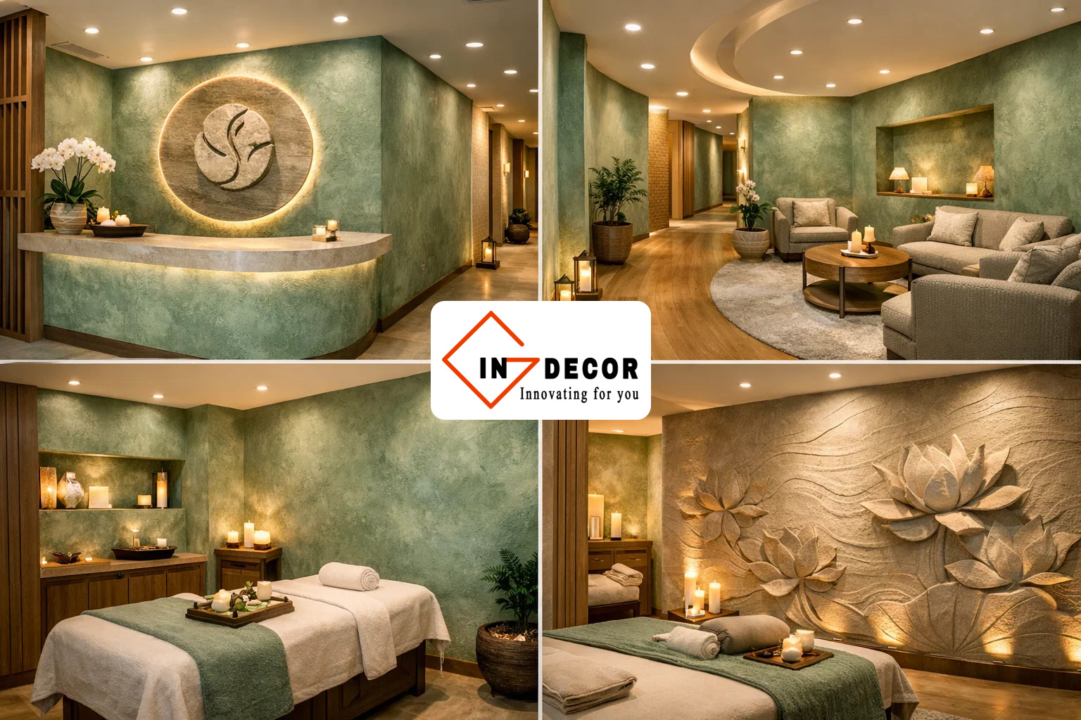 Những vị trí nên dùng sơn hiệu ứng trong spa