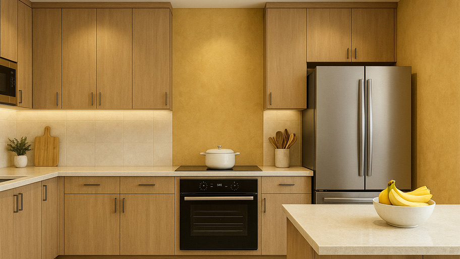 Sơn hiệu ứng ánh kim phòng bếp