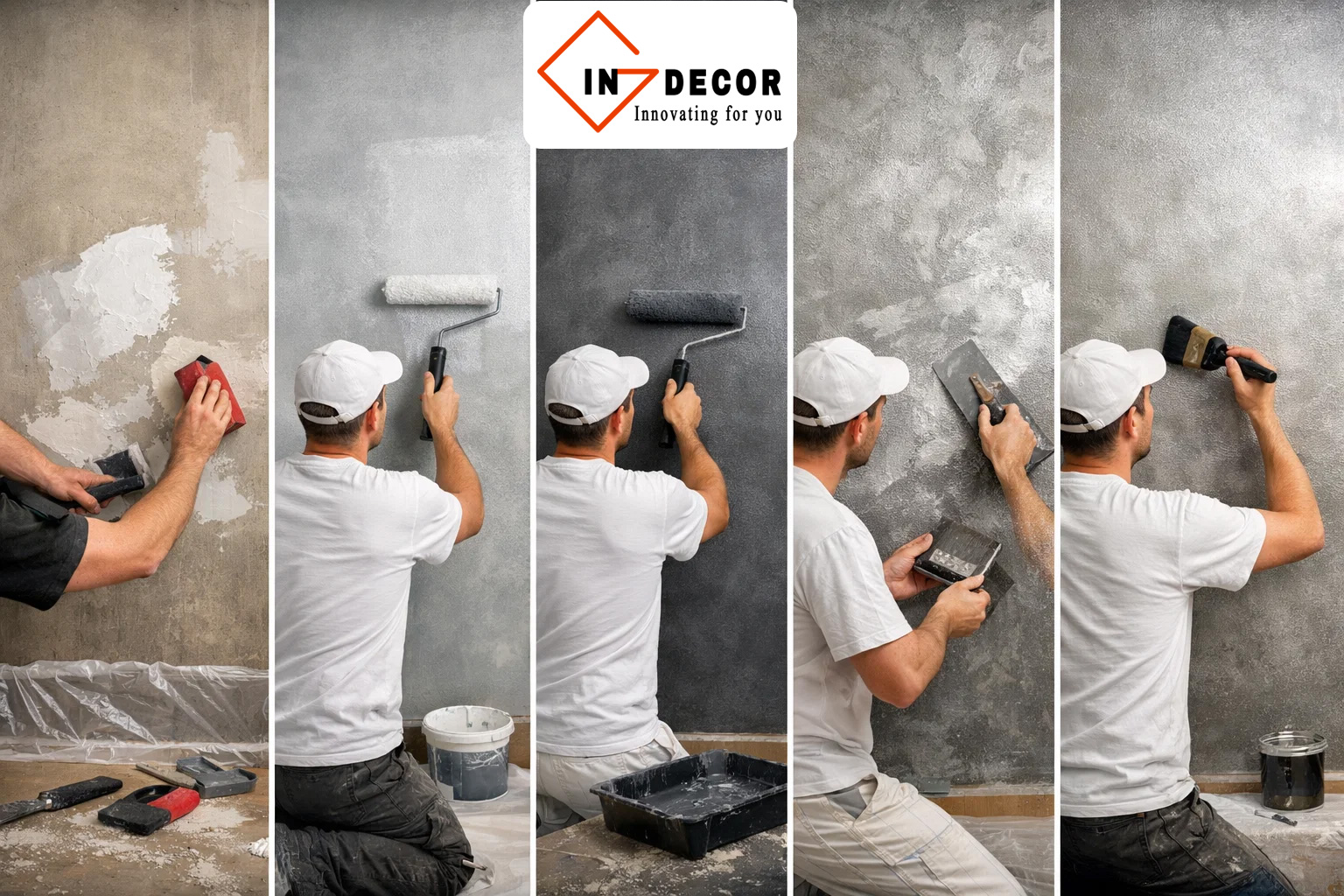 Quy trình thi công sơn hiệu ứng ánh kim chuẩn kỹ thuật