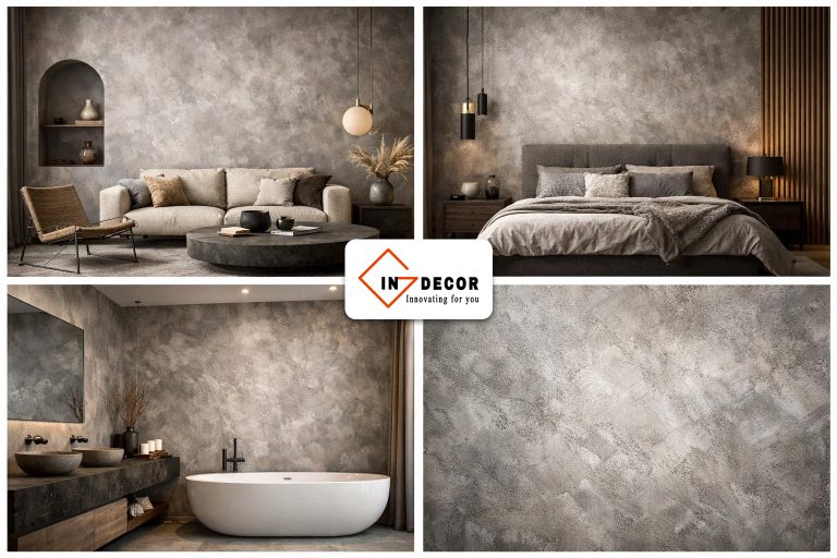 Sơn hiệu ứng bê tông xu hướng hoàn thiện không gian