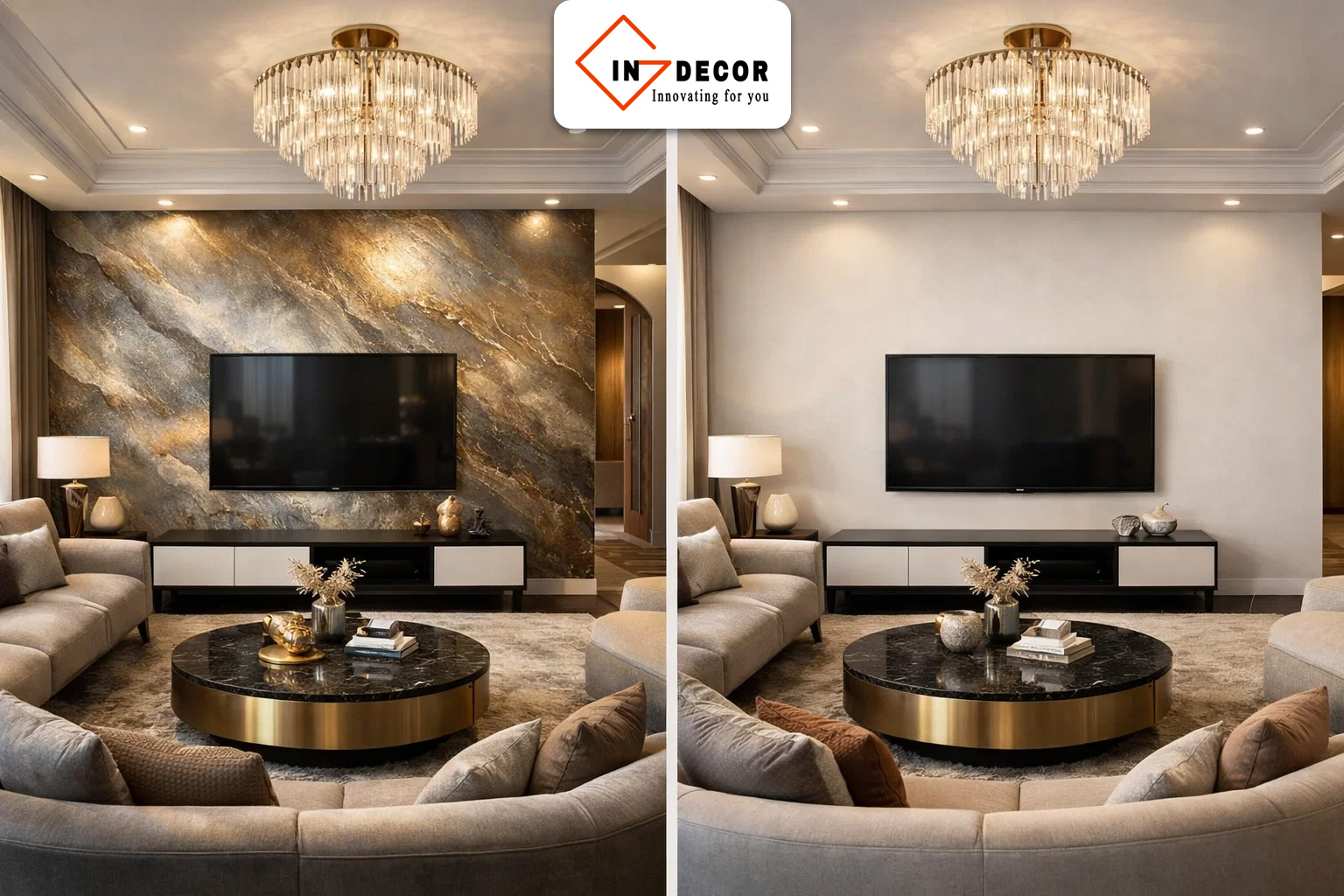 Tại sao nên chọn sơn hiệu ứng cho phòng khách thay vì sơn thường?