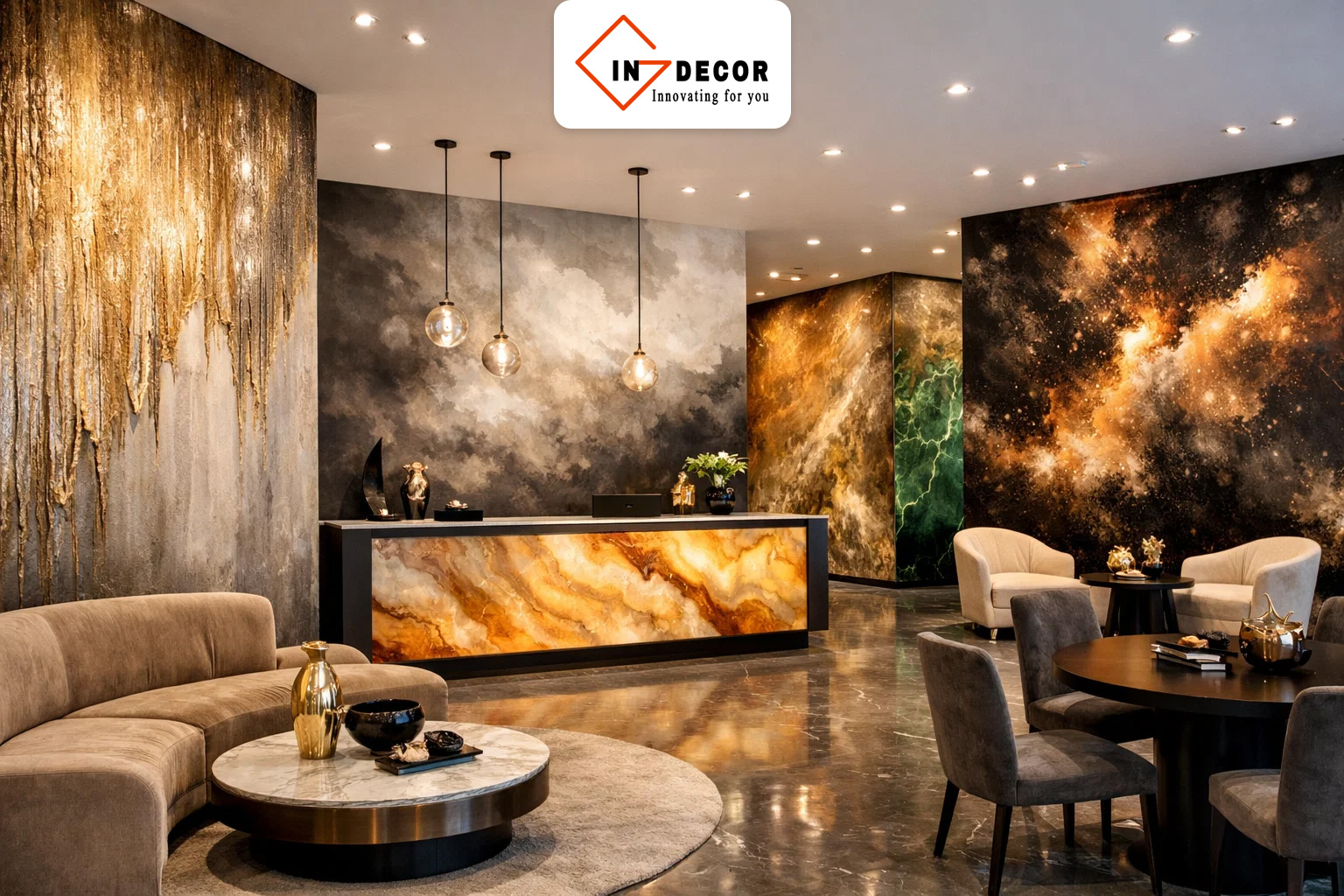 Tầm quan trọng của bề mặt tường trong showroom