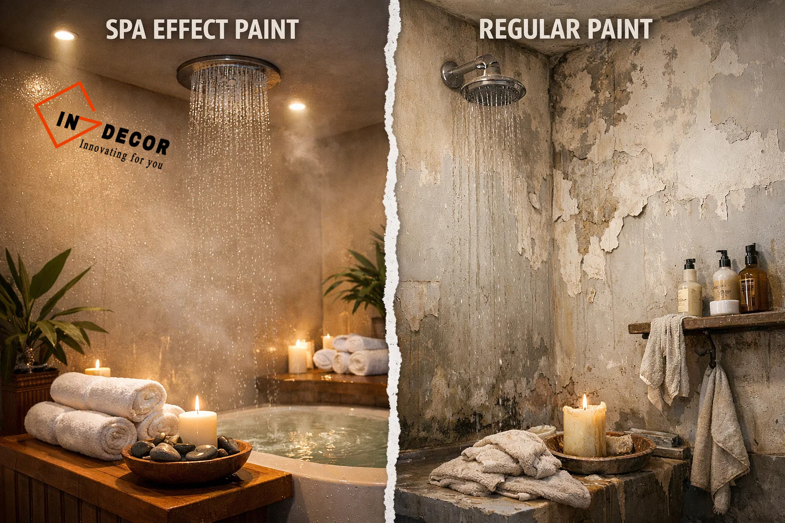 Vì sao nên ưu tiên sơn hiệu ứng trong thiết kế spa ?