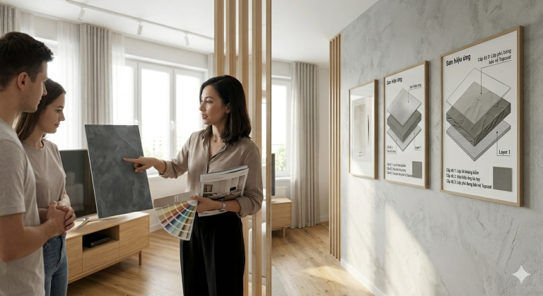 Tại sao sơn hiệu ứng lại là "vũ khí bí mật" của các nhà thiết kế nội thất?