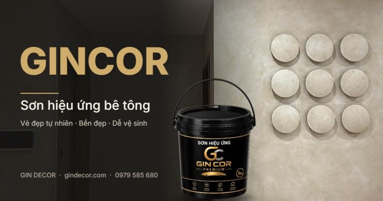 GINCOR – Thương hiệu sơn hiệu ứng bê tông cho không gian sống hiện đại